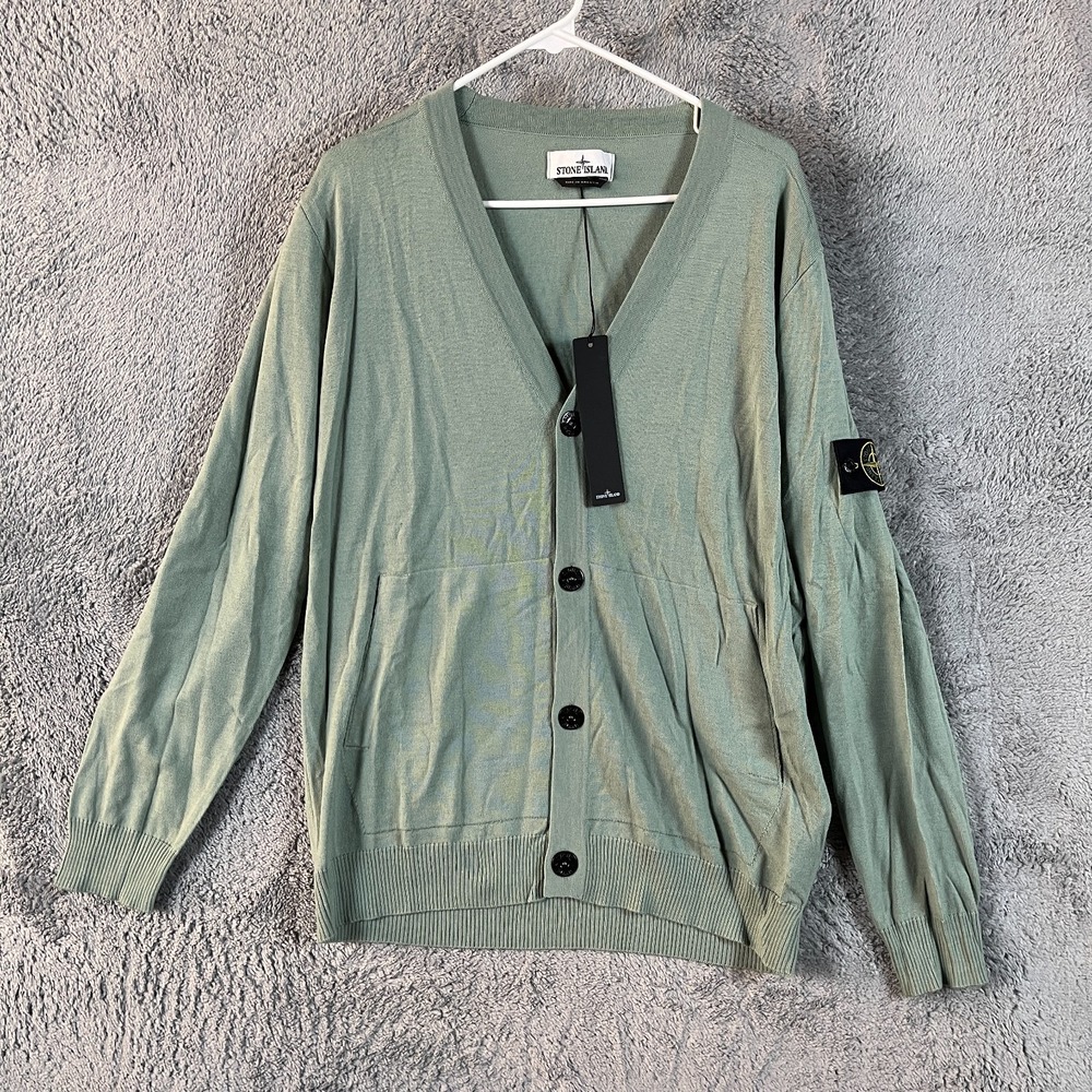 Stone Island Sage Knitwear Cardigan Men's XL 7715511C4 V0055 NWT $510